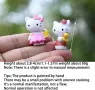 6 бр малки Hello Kitty Коте Кити Пластмасови PVC сет фигурки играчки за торта украса играчка фигурка, снимка 3