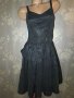 Черна официална рокля с отблясъци М, снимка 2
