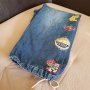 Original Vintage Rare FUBU PLATINUM Harlem GlobeTrotters Denim Jeans, снимка 5