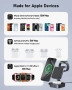 Keepro 3 в 1 безжична зарядна станция за iPhone, магнитна, преносима, MagSafe, снимка 5