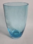 Ваза от цветно стъкло с масивна основа, снимка 3