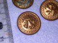 ТРИ СТАРИ ФЛОРАЛНО ОРНАМЕНТИРАНИ МЕТАЛНИ РЕТРО КОПЧЕТА 14333, снимка 5