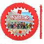 Роблокс Roblox голяма готова пинята + пръчка подарък за парти рожден ден
