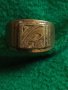 Пръстен стар бронзов РЪЧНА ИЗРАБОТКА РЕТРО ОРНАМЕНТИКА 2851, снимка 6