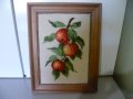 Немски гоблен "Ябълкова клонка". Рамкиран., снимка 5