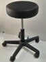 Козметична Табуретка с колела , Черен цвят, снимка 1 - Фризьорски столове - 37815243