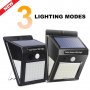 2 броя 40 LED Соларна Лампа с Датчик за Движение