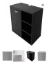 Долен шкаф за умивалник – мебели за баня – черен., снимка 2