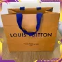 Бутикова подаръчна торба Louis Vuitton carrier shopping bag 22cm x18cm, снимка 1