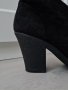 Черни боти от естествен велур, снимка 3