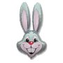 Заек Бъгс Бъни глава Bugs Bunny Looney Tunes фолио фолиев балон хелий или въздух парти рожден ден