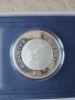 сребърна монета с частично позлатяване 24 карата златно покритие 2 тройунции , снимка 1