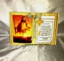 Подарък за Кръстници, ръчно изработена състарена книга икона (+снимка) и личен поздрав, снимка 1 - Подаръци за кръщене - 40731512