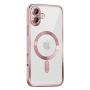 Силиконов кейс bSmart Chrome Magsafe с протектори за камерите, За iPhone 17 (6.3), Розово-златен и П, снимка 2