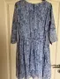 Разкошна нова  ежедневна елегантна теменужено синя рокля ситно плисе солей , снимка 5