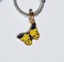 Талисман висулка пеперуда за гривни тип Пандора, снимка 1 - Гривни - 28412221
