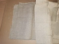 Стар ленен плат , платове - 3 броя . Неупотребявани, снимка 2