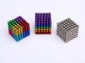 216 бр 5 мм магнитни топчета топки намагнитизиран неодимов силен магнит сфера креативен забавен куб , снимка 11