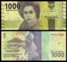ИНДОНЕЗИЯ 1000 Рупии INDONESIA 1000 Rupiah, P154аr, 2016 UNC