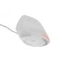 Natec Vertical Mouse Crake 2 Pro Жична оптична мишка- 12800DPI, RGB, 6 бутона, Бяла, снимка 3
