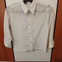 Бяла риза за момче с тъмно син Елек фрак, снимка 4 - Детски ризи - 43595713