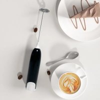 Електрически пенообразувател, бъркалка за Разбиване на Фрапе, Кафе, Капучино, мляко, сметана, яйца, снимка 3 - Миксери - 43211721