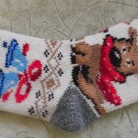 Руски вълнени чорапи, снимка 2 - Дамски чорапи - 43143688