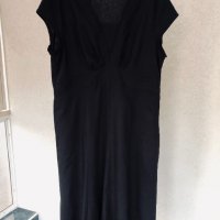 Черна рокля BEXLEYS WOMAN лен и вискоза, снимка 3 - Рокли - 32216359