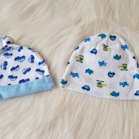 Памучни шапки 0-6 месеца, снимка 1 - Бебешки шапки - 26698119