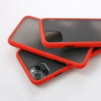 Мат Кейс твърд гръб за iPhone 11, 11 Pro, 11 Pro Max червен цвят, снимка 1 - Калъфи, кейсове - 32720476
