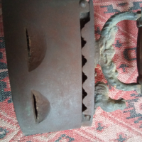 Стара чугунена ютия с въглища жар 26739, снимка 3 - Антикварни и старинни предмети - 36396805
