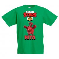 Детска тениска Nita 3 Brawl Stars, снимка 5 - Детски тениски и потници - 32921385