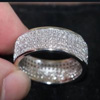 Ослепителен пръстен с бял сапфир 💥, снимка 3 - Пръстени - 37993580