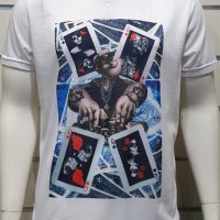Нова мъжка тениска с трансферен печат Попай моряка, Покер, снимка 7 - Тениски - 34668170