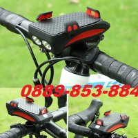 Стойка за телефон за велосипед с LED фенер фар тротинетка скутер ел., снимка 2 - Аксесоари за велосипеди - 32759825