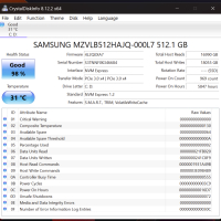 SSD M.2 NVMe Samsung 512GB PCIe Gen3x4 TLC 3000 Mb/s, снимка 3 - Твърди дискове - 44849910