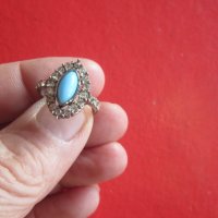 Уникален сребърен пръстен с камък, снимка 6 - Пръстени - 35017755