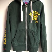 Два мъжки суичера Superdry, сив и тъмнозелен, размер S, снимка 1 - Суичъри - 43506601