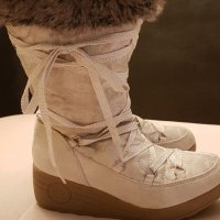 White CANDIE'S GIRL Mischa Wedge Heel Boots, снимка 4 - Детски боти и ботуши - 35137706