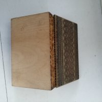 Дървена табакера 20.5 х 12.5 h 4.5 см , снимка 4 - Други стоки за дома - 37155526