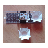  Комплект три порцеланови купички за сервиране на сосове, разядки, хайвер, Бели, 6х8х3см, снимка 4 - Сервизи - 44877397