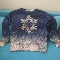 Дамска коледна блуза, снимка 1 - Блузи с дълъг ръкав и пуловери - 43914002