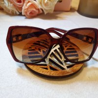 Дамски слънчеви очила / кафяви / интересна рамка с детайл + Подарък Кутия/Опаковка, снимка 1 - Слънчеви и диоптрични очила - 37599559