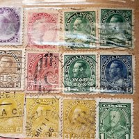 Малка колекция от марки Канада,1897- 1957 г., снимка 1 - Филателия - 41410311