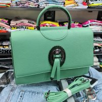НОВА колекция дамска чанта в зелен цвят + къса и дълга дръжка, снимка 4 - Чанти - 40827129