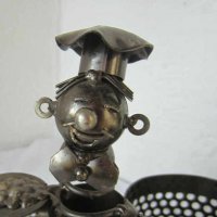 От болтове и гайки - Моливник фигура от метални части човек готвач, снимка 5 - Статуетки - 28959814