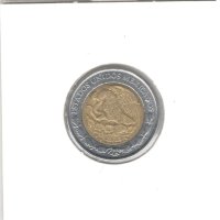 Mexico-1 Peso-2001 Mo-KM# 603, снимка 4 - Нумизматика и бонистика - 43837768