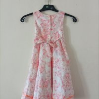 Детска лятна рокля (бяло и розово), снимка 3 - Детски рокли и поли - 43885080