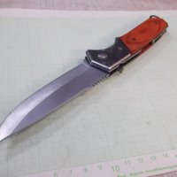 Нож полуавтоматичен сгъваем, снимка 6 - Ножове - 43687892