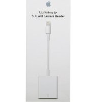 Четец за Карти APPLE за iPhone и iPad, Lightning to SD Card, Бял, снимка 2 - Друга електроника - 42967750